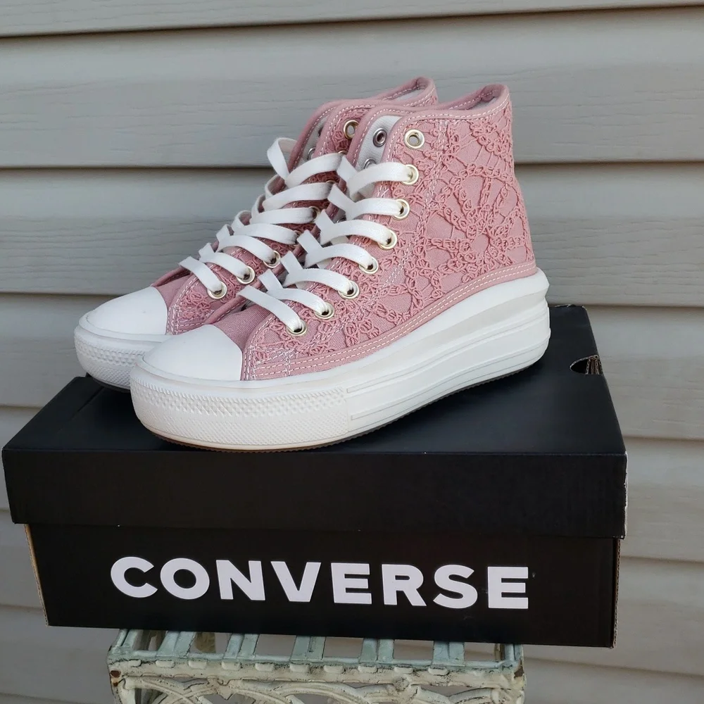 Converse Canvas CTAS Move Platform Daisy Cord Sneakers Size 5.5 Retro Streetwear